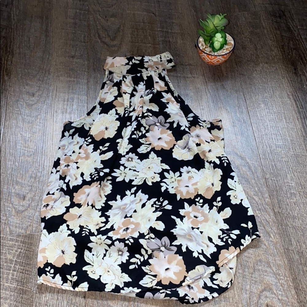 Floral Choker Top